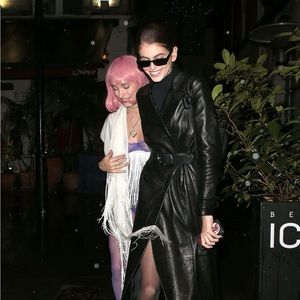 Frame Sleek Leather Trench